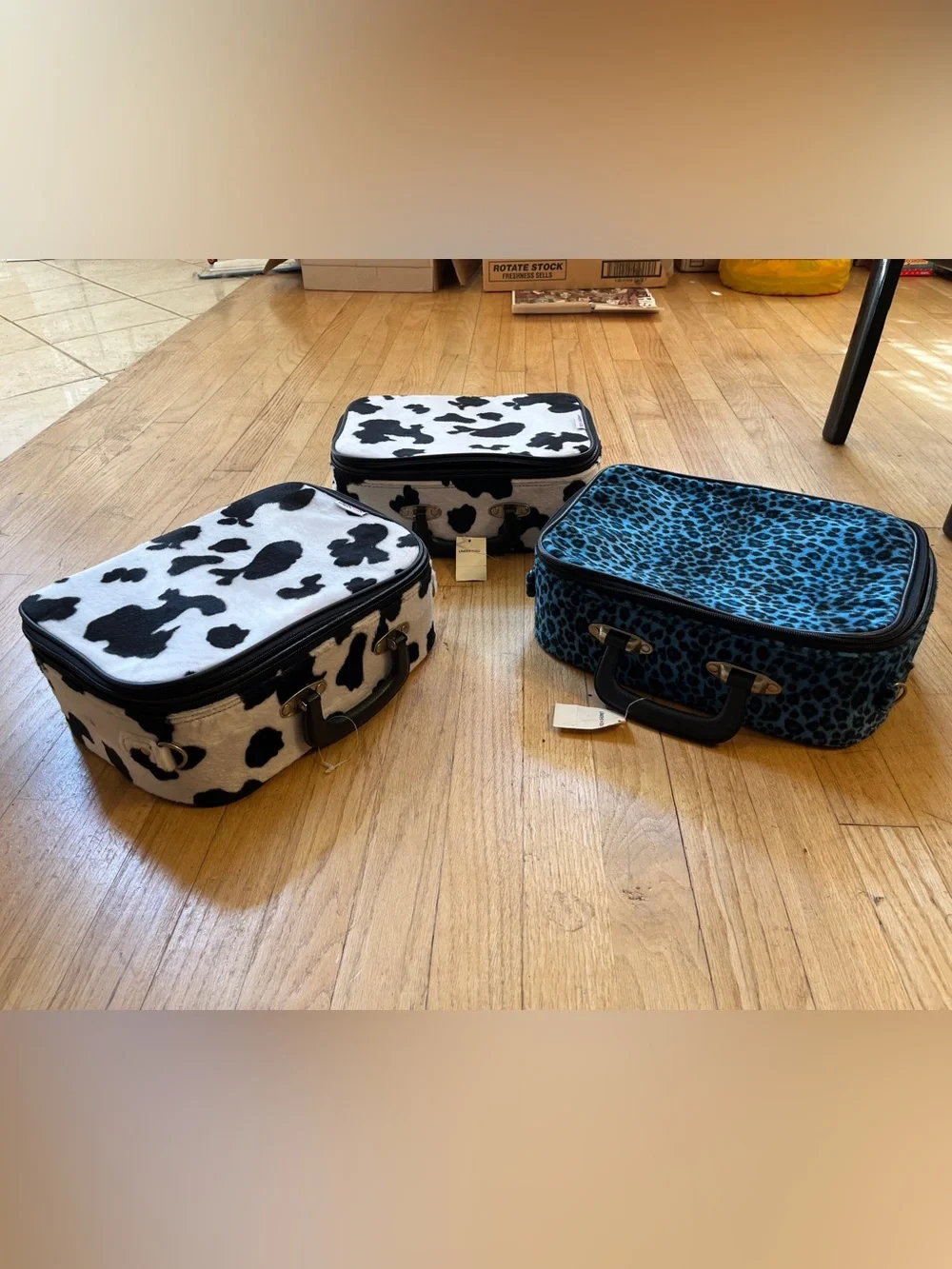 vtg 90s NWT Limited Too cosmetic/accessory cases,faux fur & straps-  $50 EACH